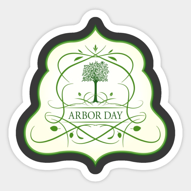 Arbor Day Crest Sticker by SWON Design